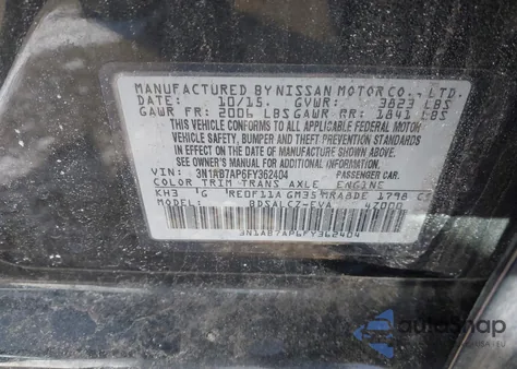 2015 Nissan Sentra S from USA, damaged, VIN 3N1AB7AP6FY362404